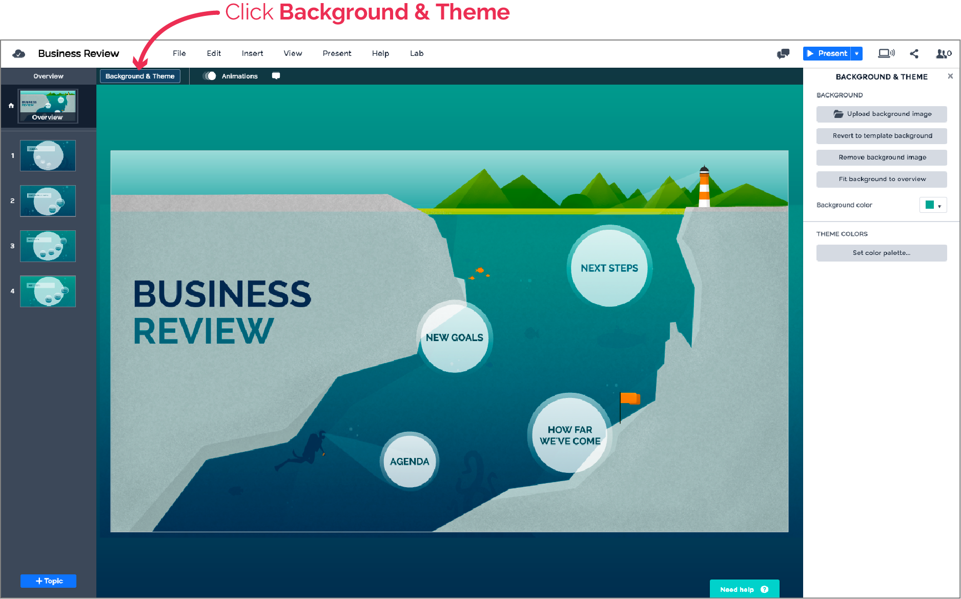 setting the theme | prezi next support setting the theme | prezi next support, Presentation templates