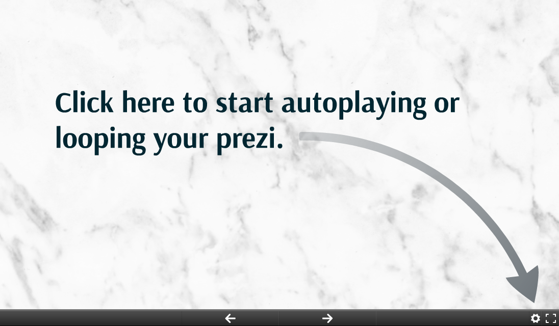 how to autoplay prezi presentation